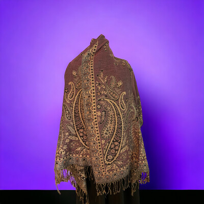 Plum Anointed Prayer Shawl