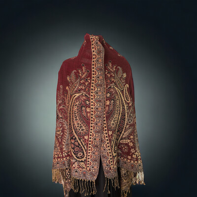 Steller Burgundy Prayer Shawl