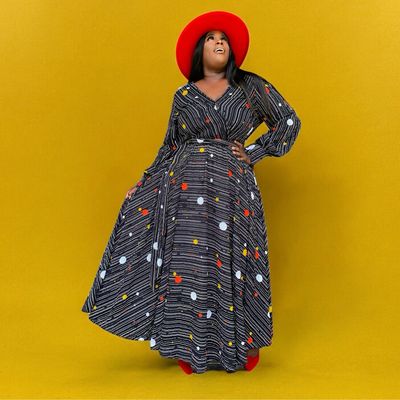 Multi Colorful Dot Dress