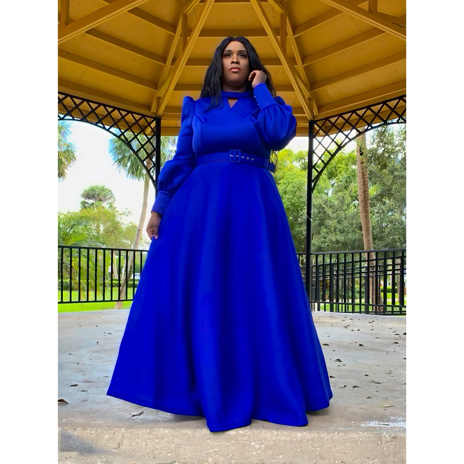 Sapphire Majestic Gown