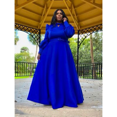 Sapphire Majestic Gown