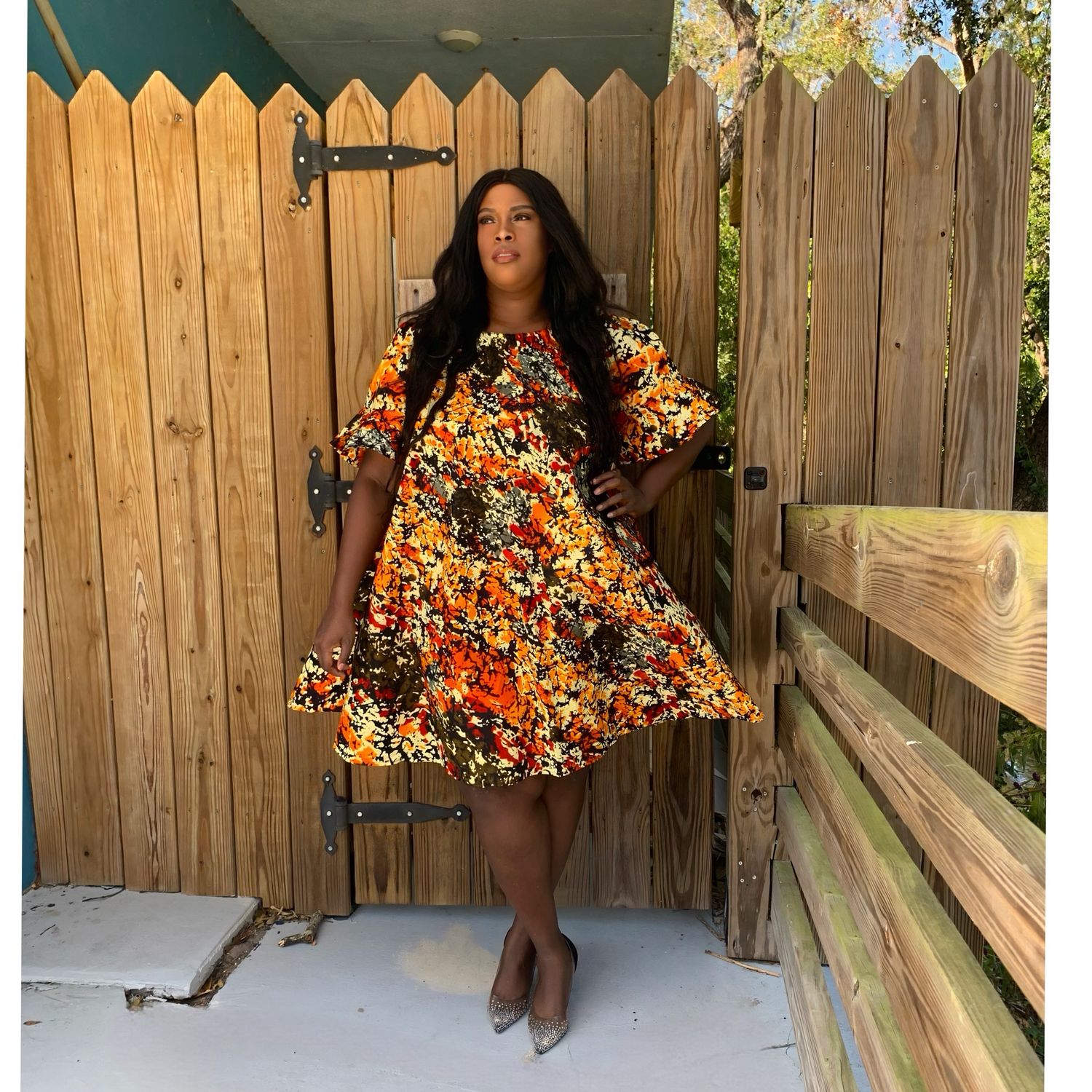 Autumn Ankara Dress Top