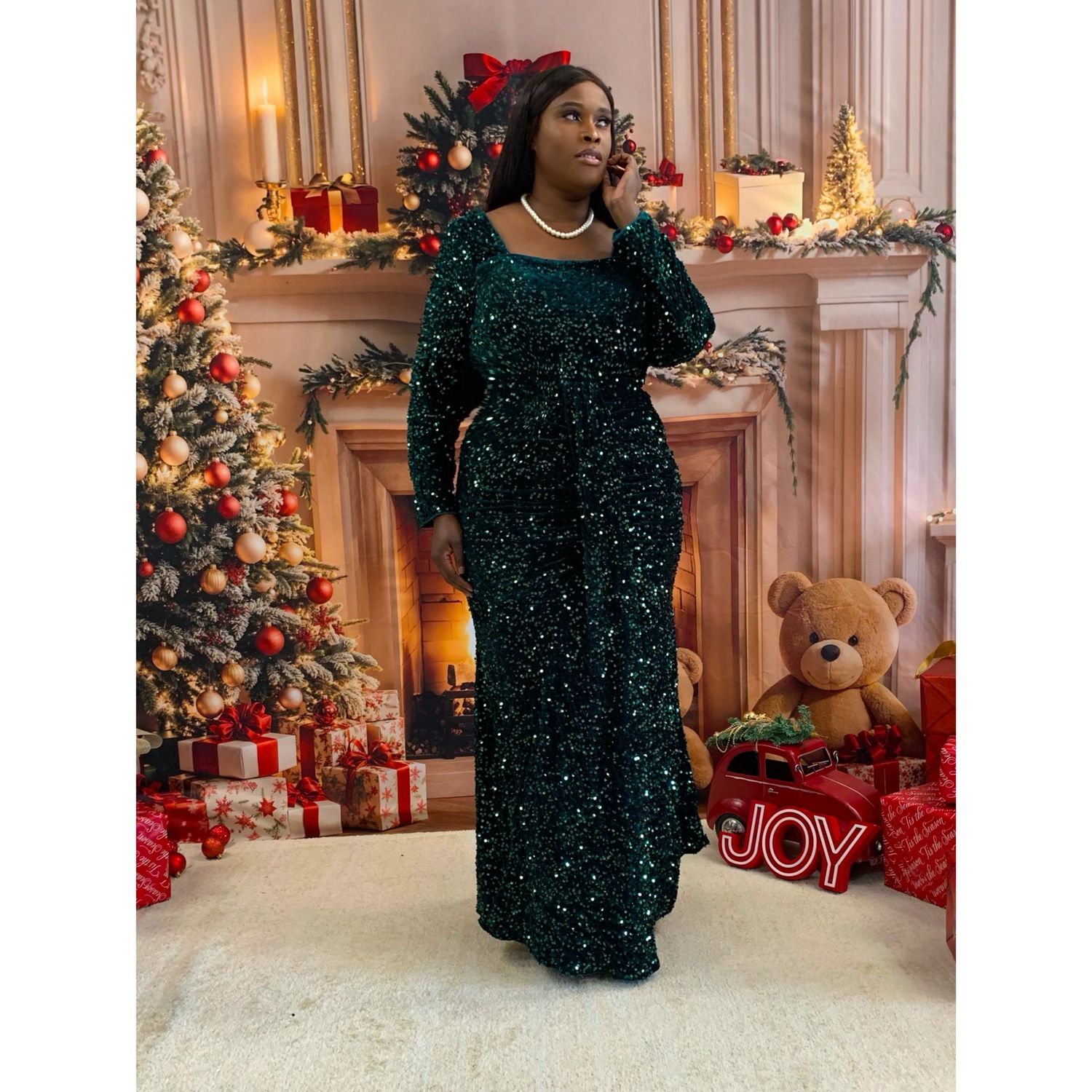 Evergreen Jolly Gown
