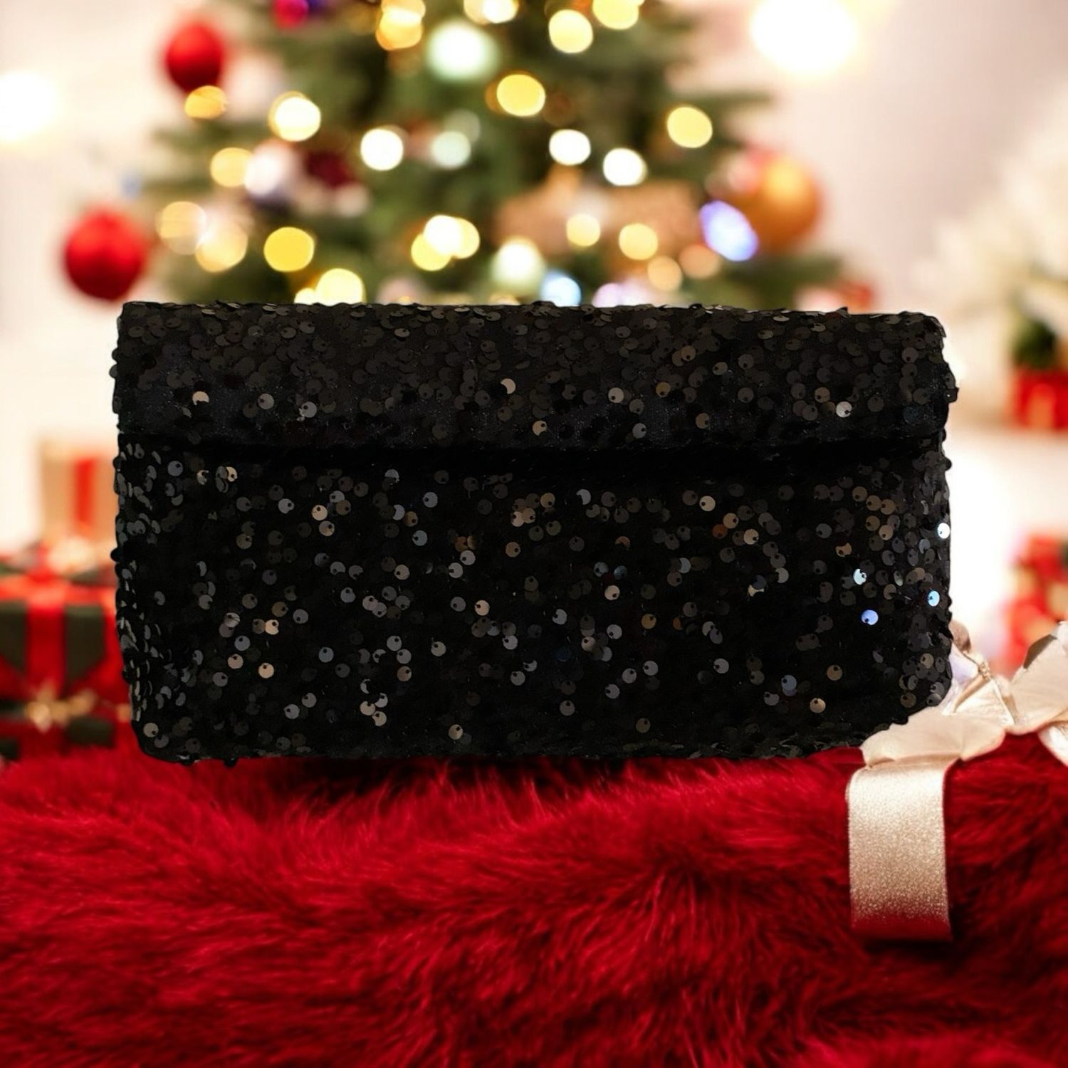 Sequin Holiday Purse