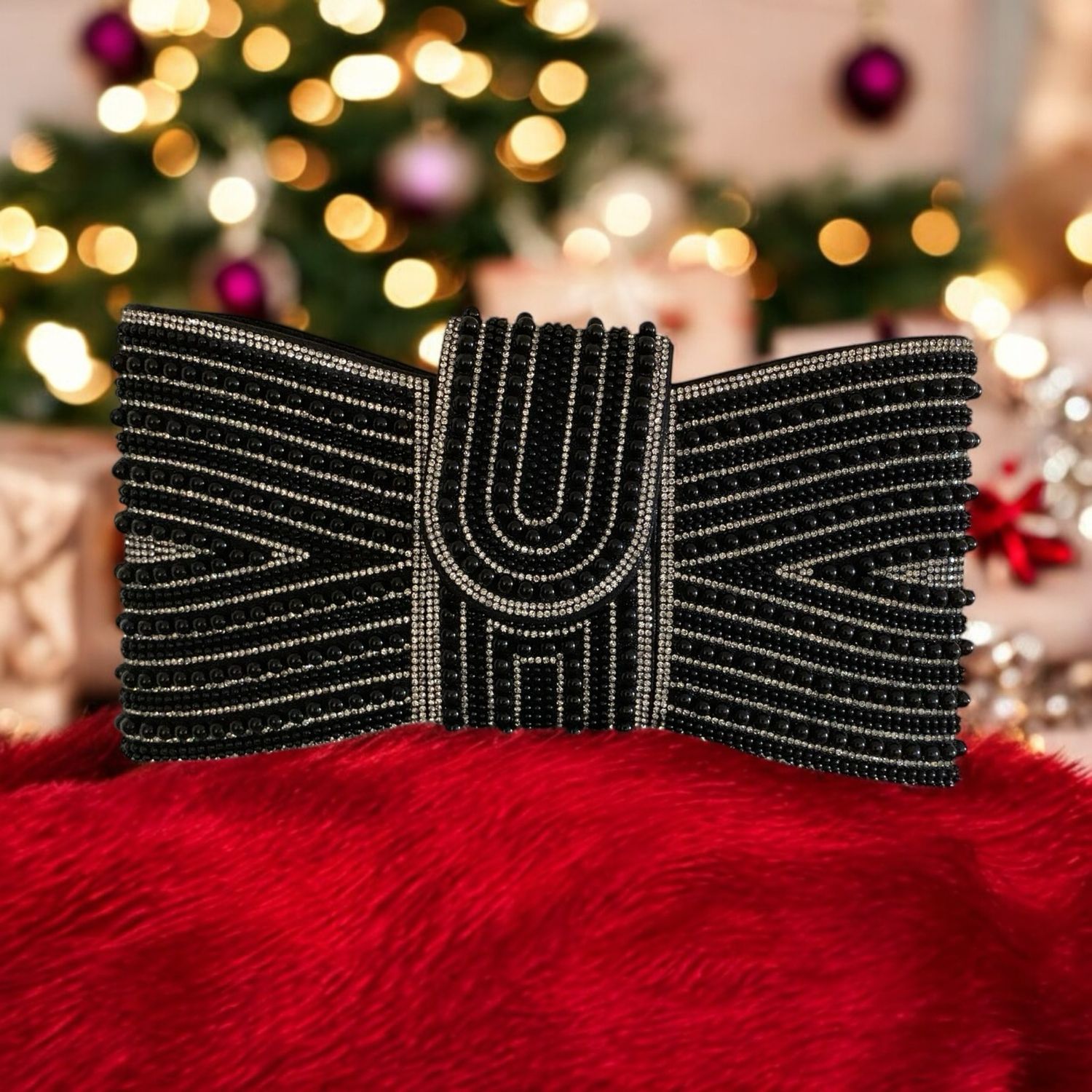 Black Diamond Clutch Purse