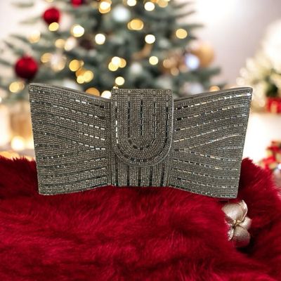 Silver Belle Clutch Purse