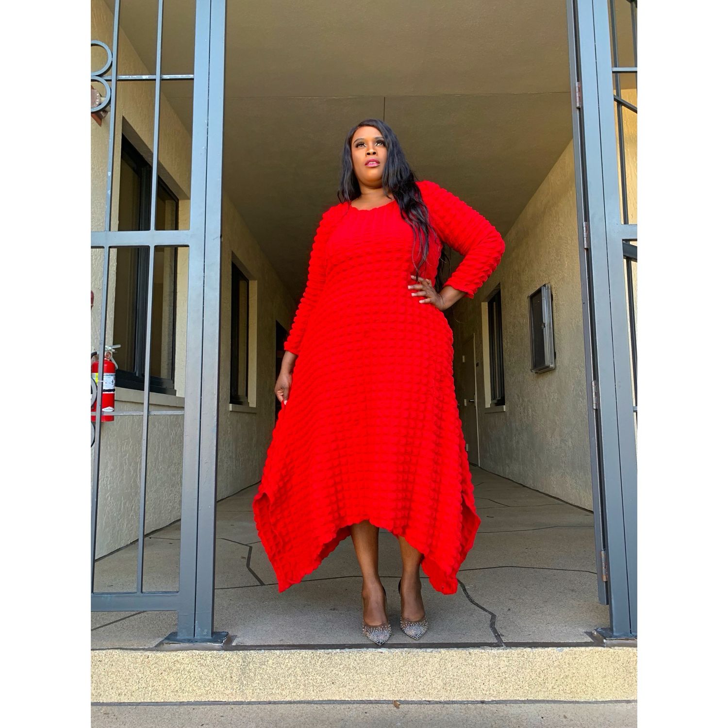 Ruby Popcorn Dress