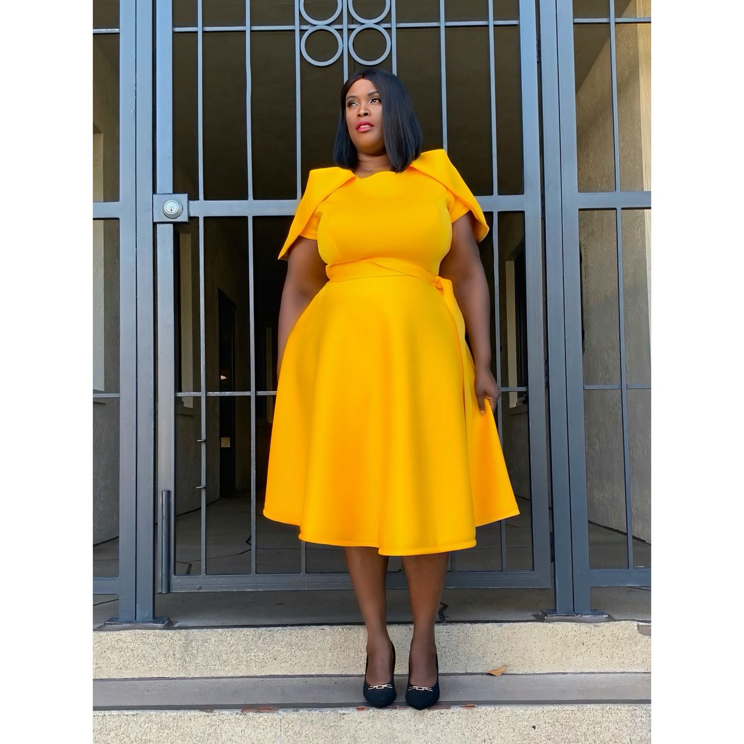 Sun-Kissed Swing Dress