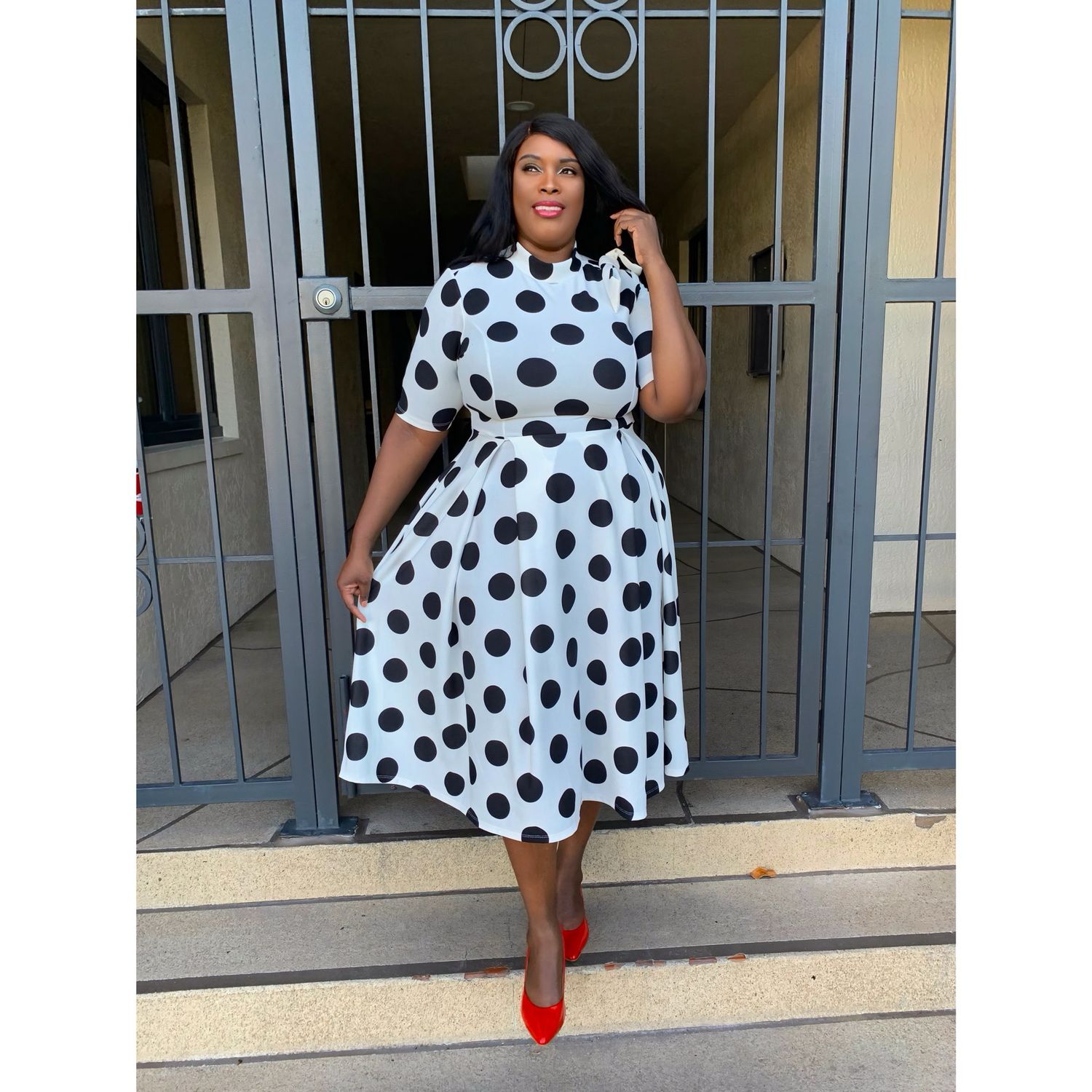 Kristy Polk Dot Dress