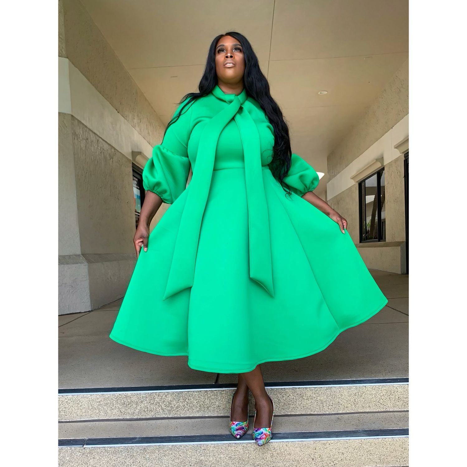 Porsha Emerald Mid Flow