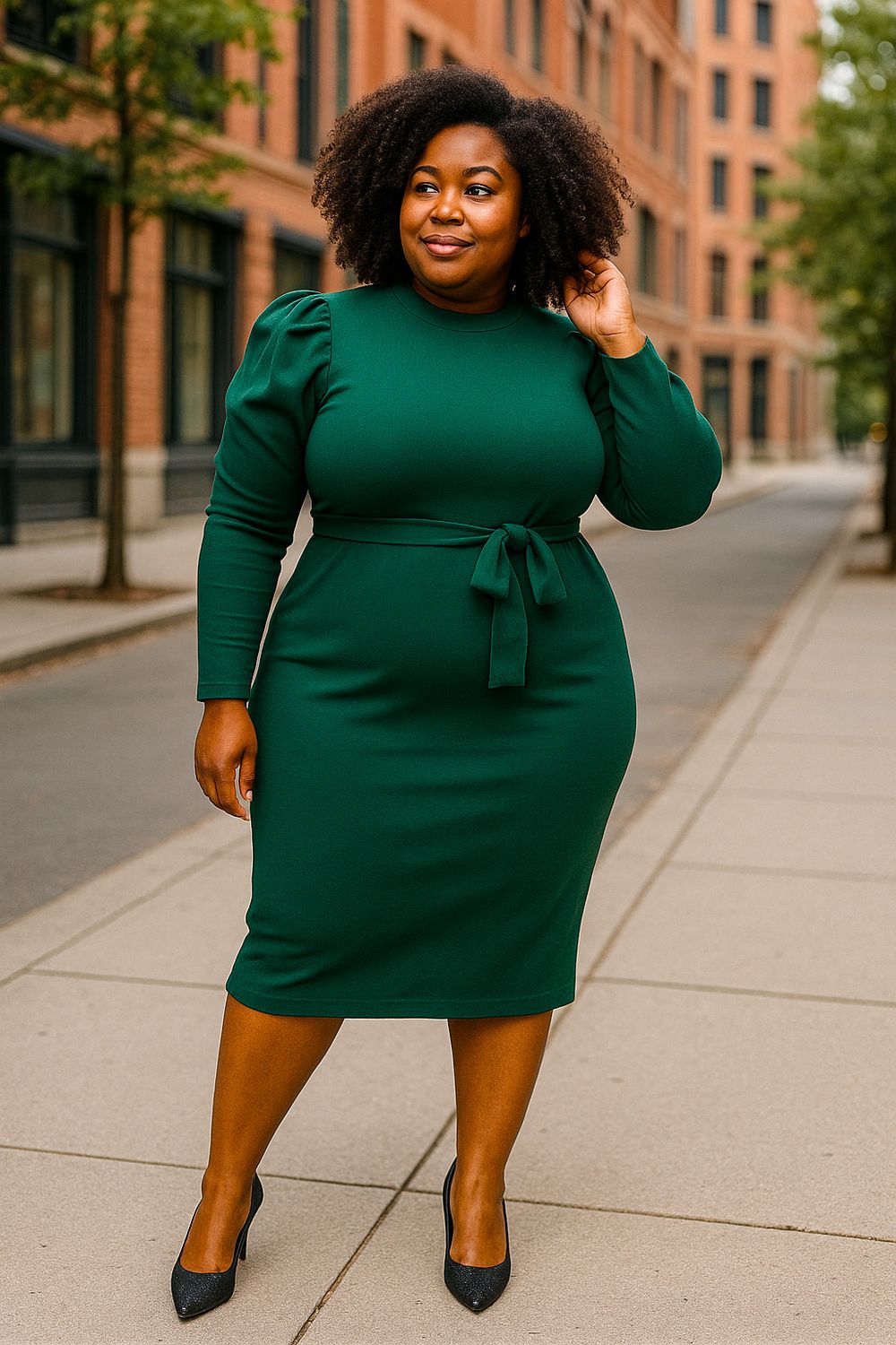 Hunter Macy Exaggerated Dress