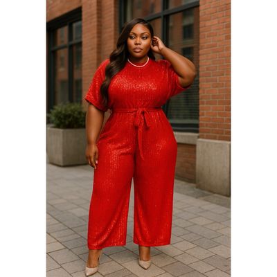 Candy Cane Glitz Jumpsuit