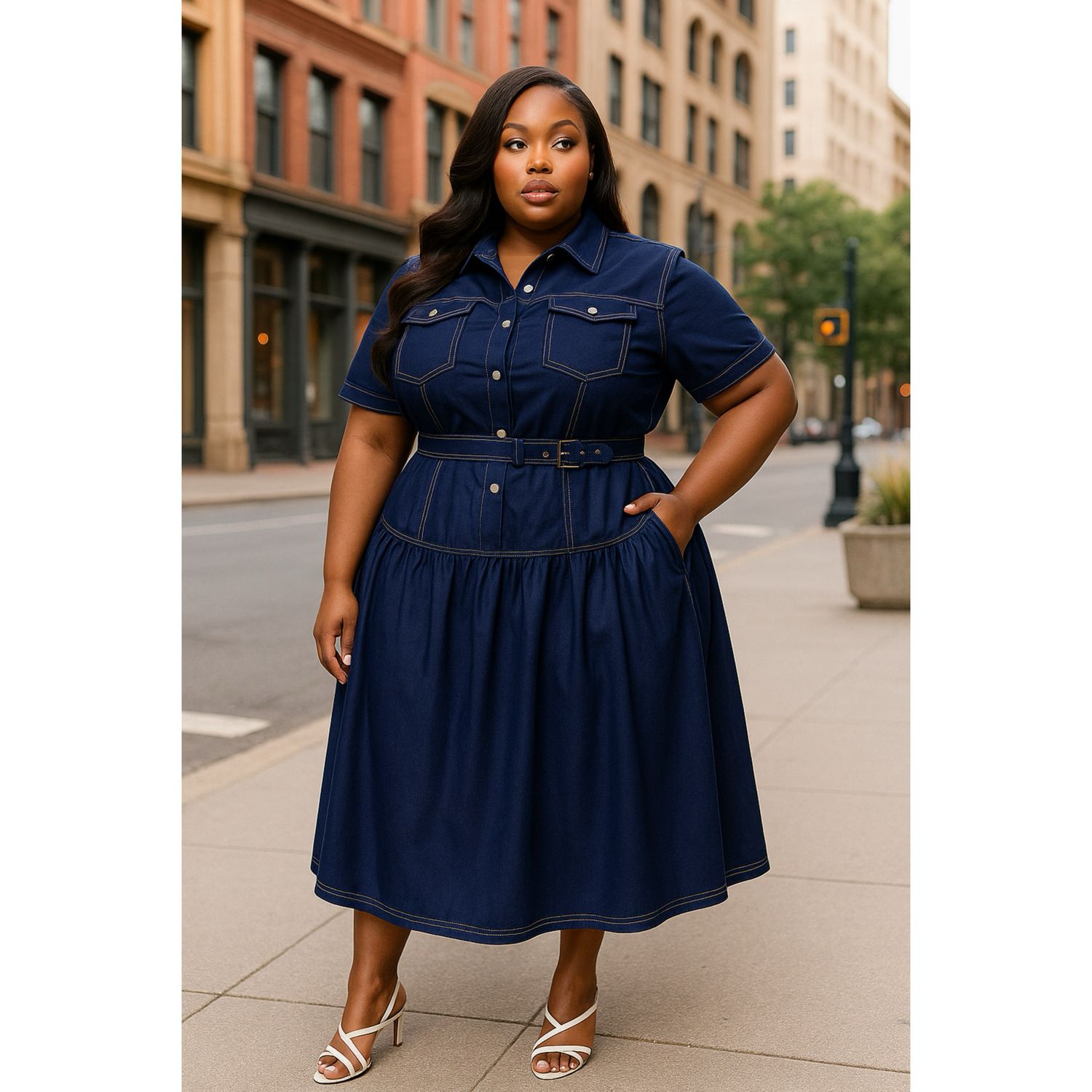Moriah Denim Dress