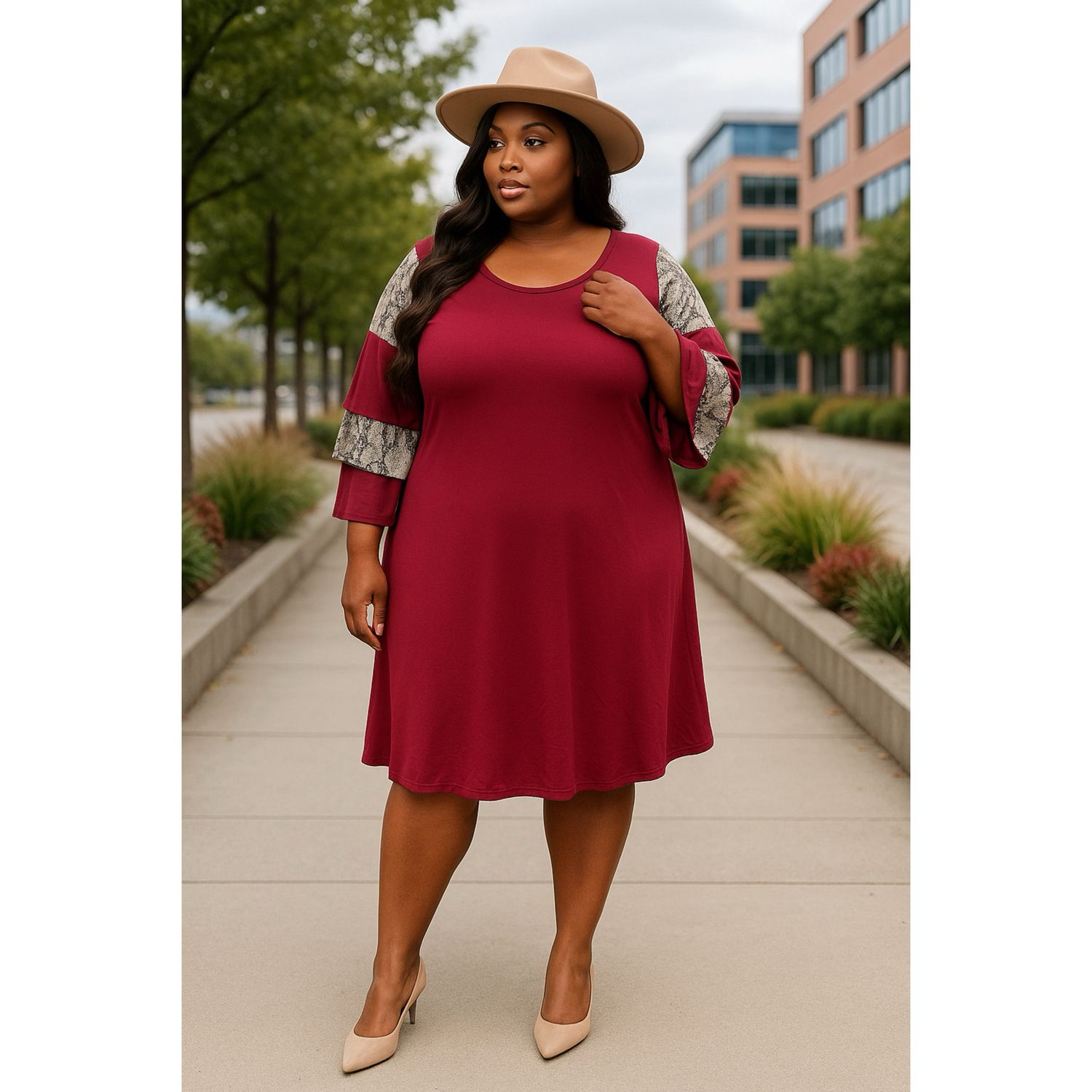 Blessed Snakeskin Dress