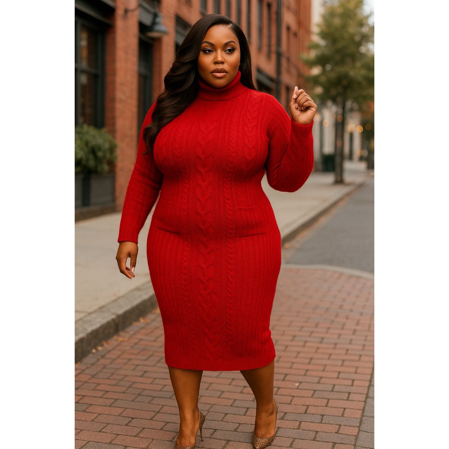 Season Greetings Sweater Dress