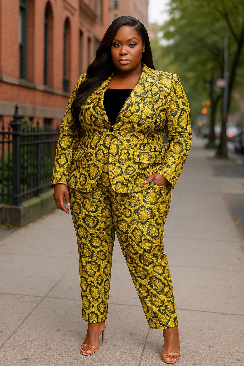 Snakeskin Exclusive Suit Set