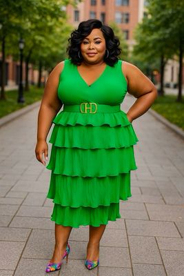 Green River Belted Dress