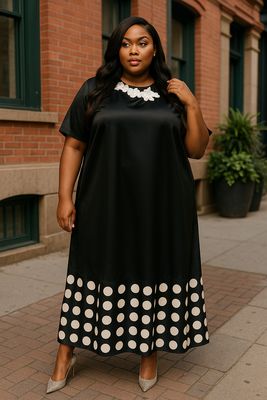 Everlasting Polk Dot Dress