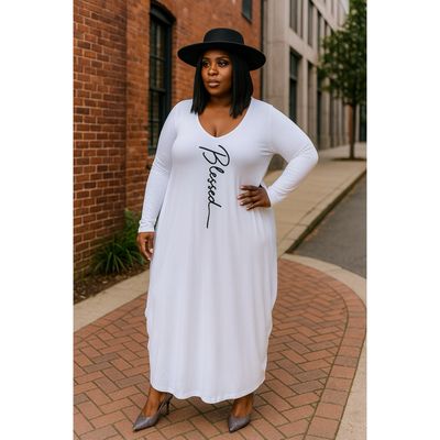 White To Blessed Dress