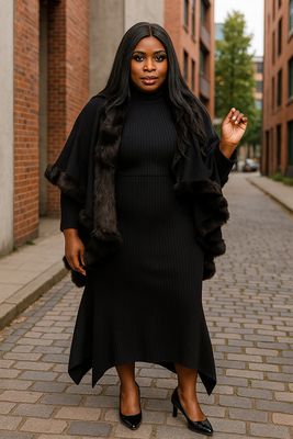 Black Class Fur Coat