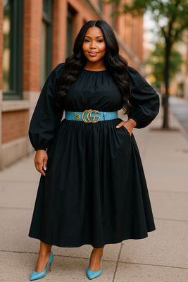 Pretty In Black Transition Dress