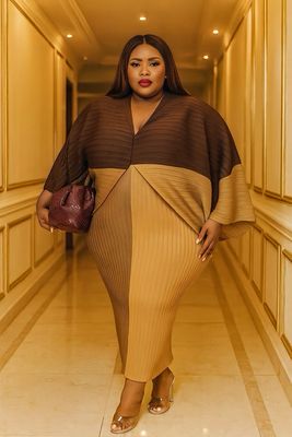 Cocoa Caramel Lux Dress