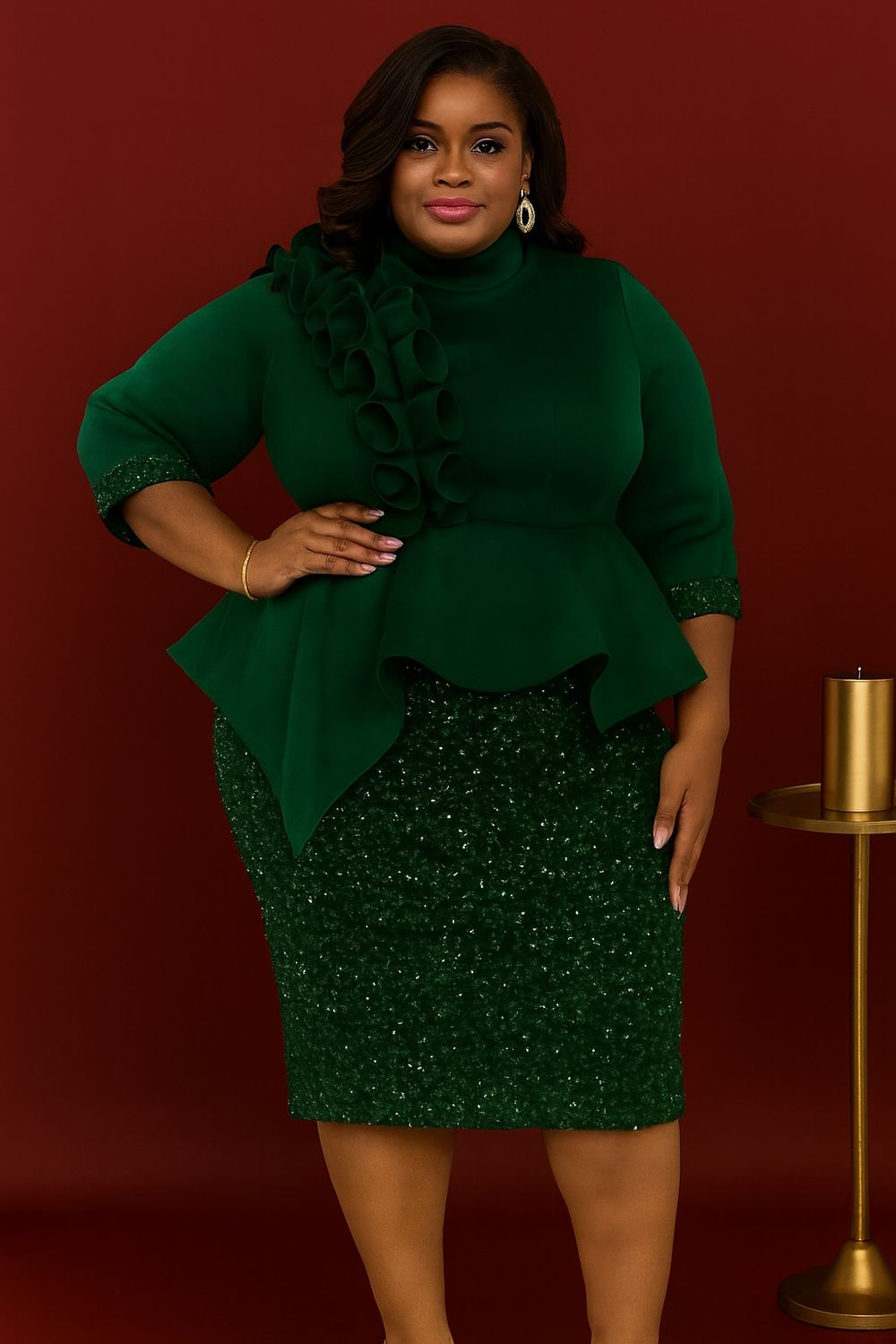 Evergreen Highlight dress