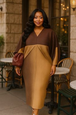 Cocoa Caramel Lux Dress