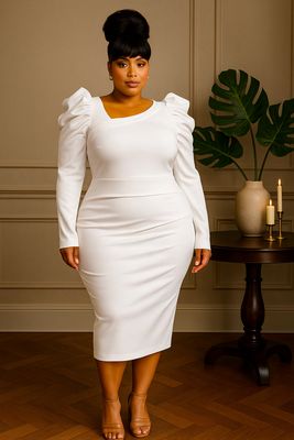 White Divine Aura Dress