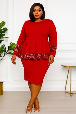 Candlelight Sequin Peplum