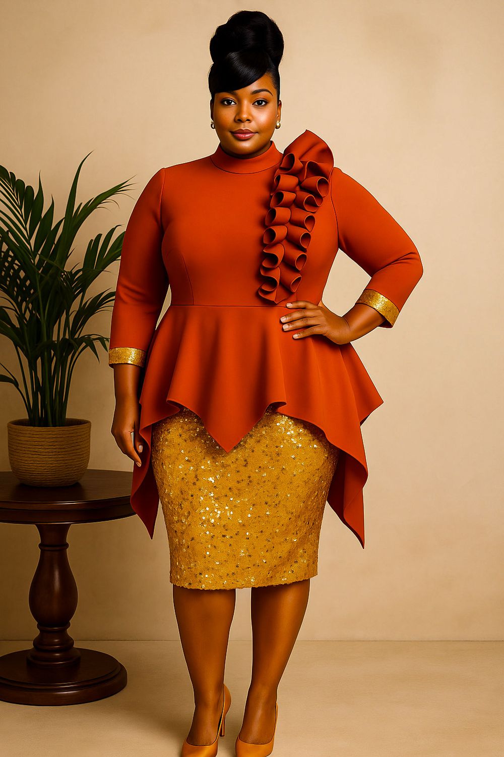 Sunset Highlight Sequin Dress