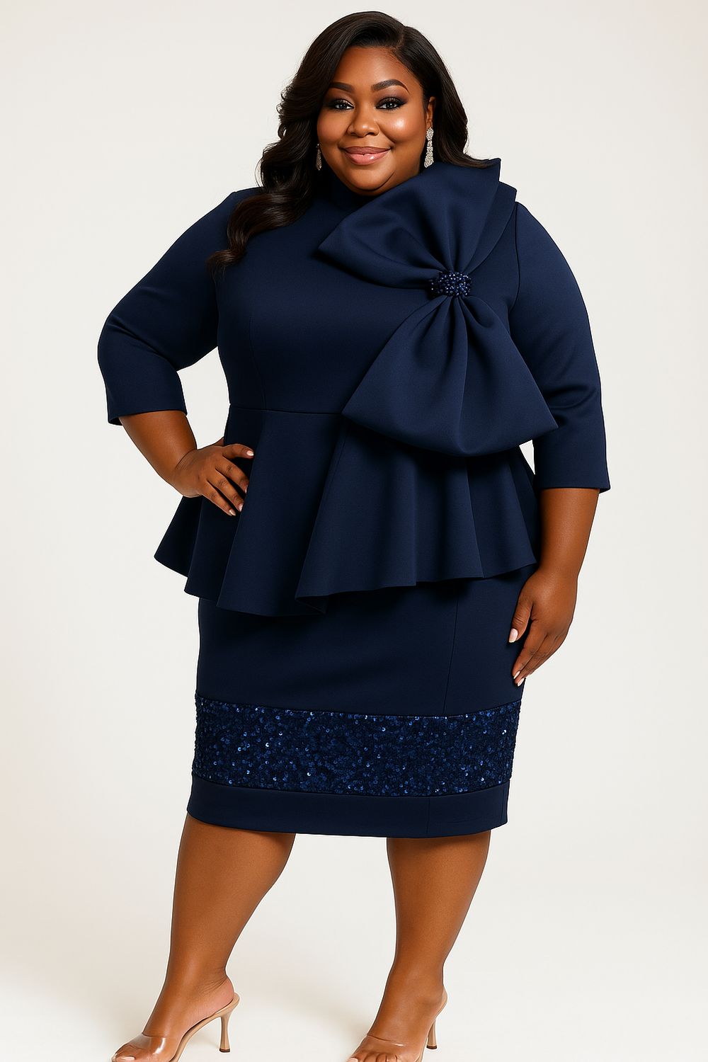 Nivea Spotlight Sequin Bow Dress