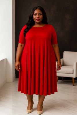 Red Jessie Baggie Dress