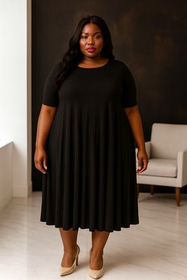 Black Jessie Baggie Dress