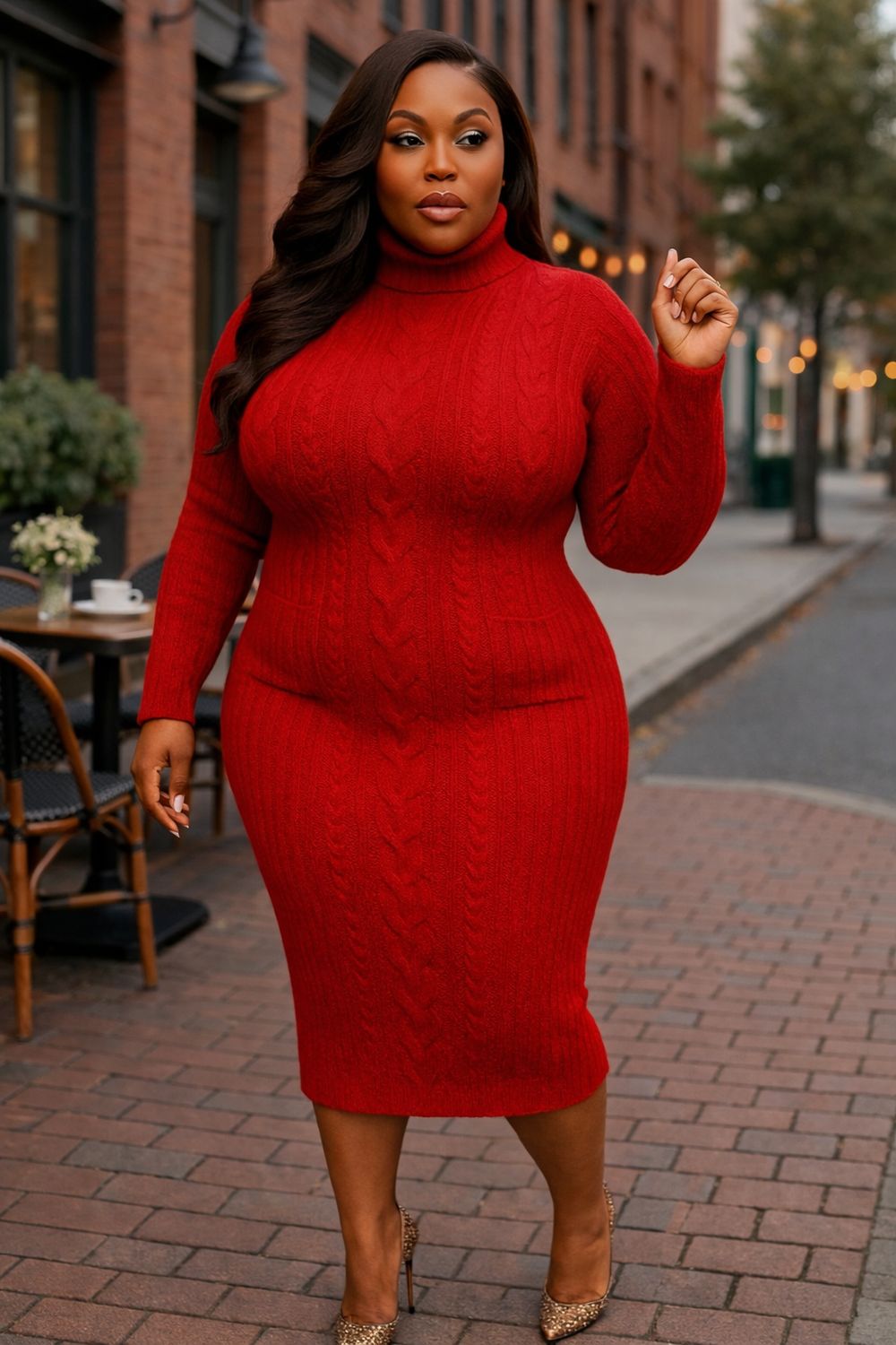 Season Greetings Sweater Dress