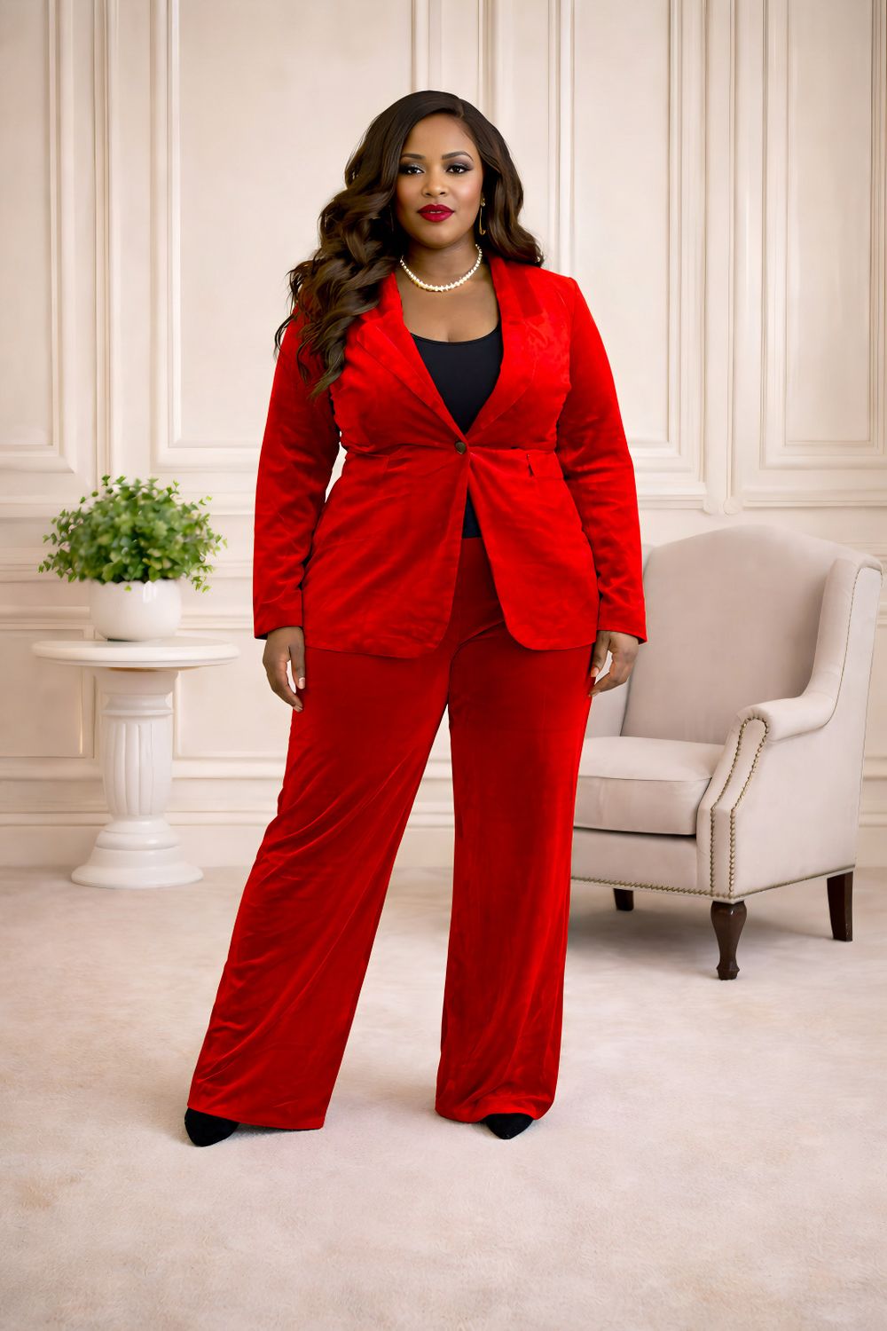 Mrs Clause Two Piece Suit