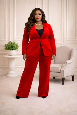 Mrs Clause Two Piece Suit