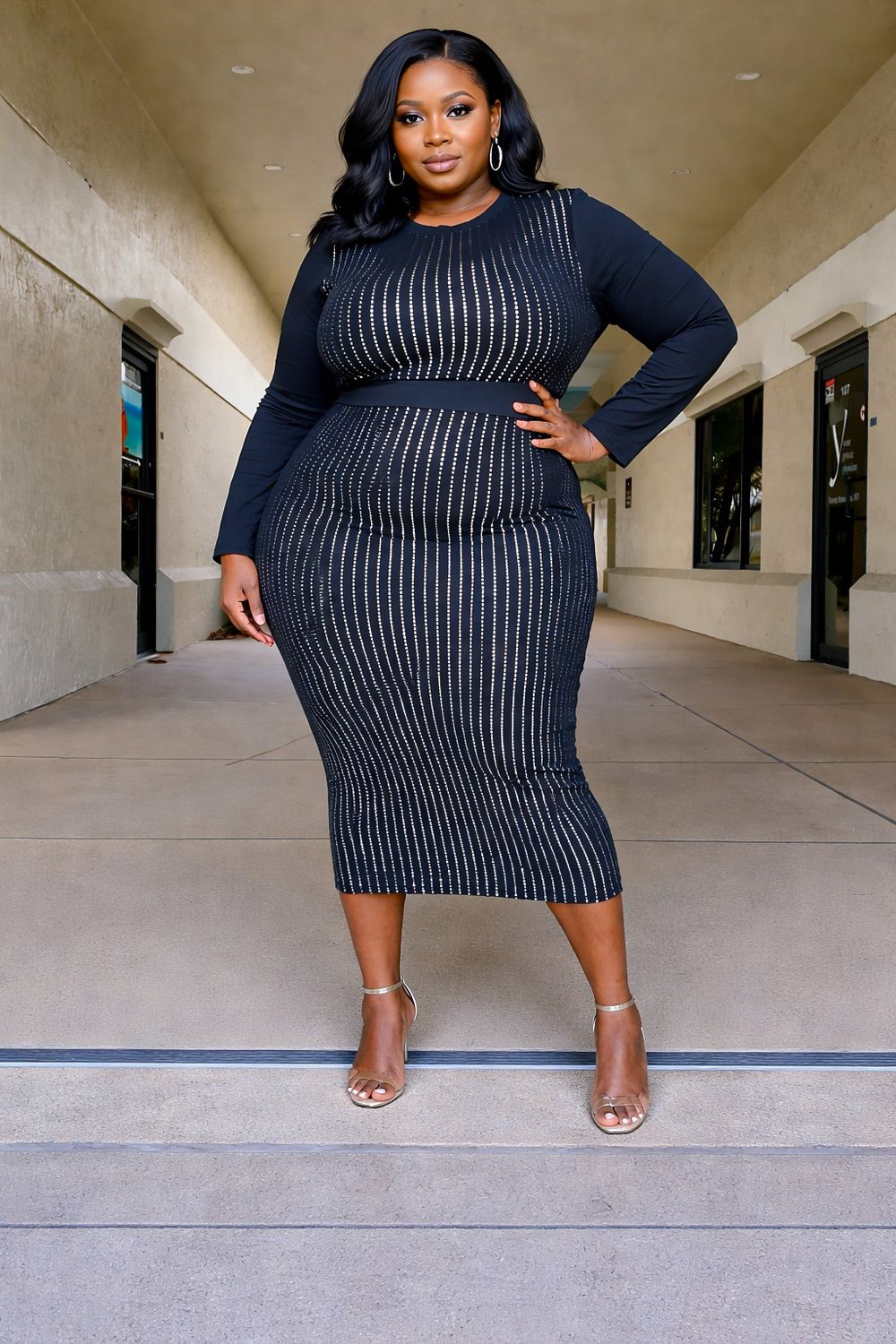 Black Sterling Party Dress