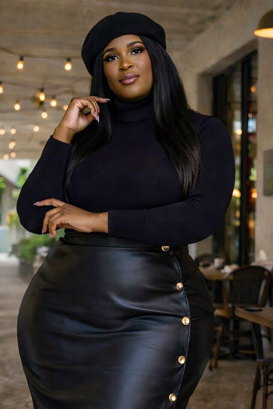 Justice Black Turtleneck Top