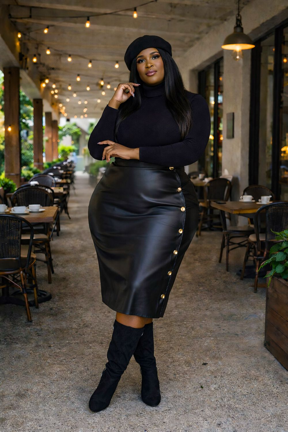 Trinity Leather Skirt