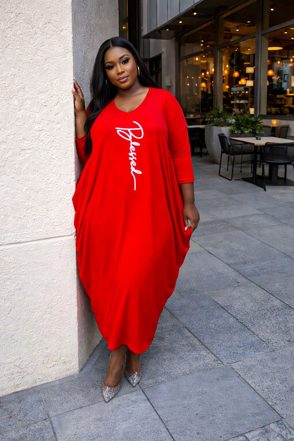 Red Blessed Baggie Dress