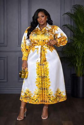 Lion of Judah Belted Dress