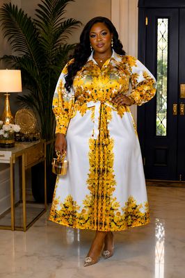 Lion of Judah Belted Dress