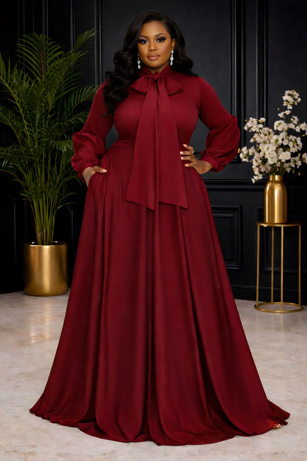 Burgundy Starletta Overflow