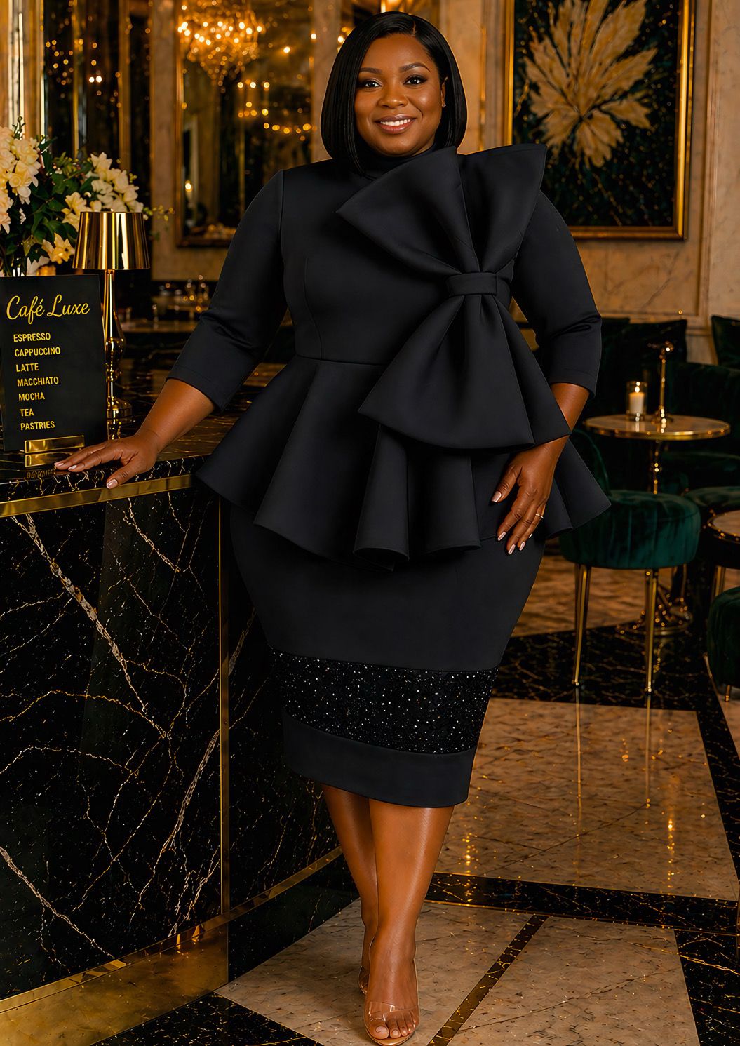 Black Bowtique Glam Dress