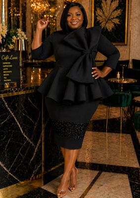 Black Bowtique Glam Dress
