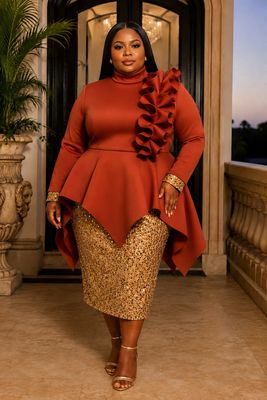 Sunset Highlight Sequin Dress