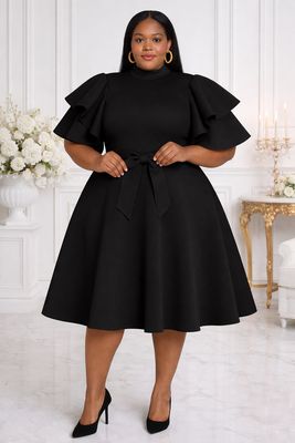 Black Darlings Flare Dress