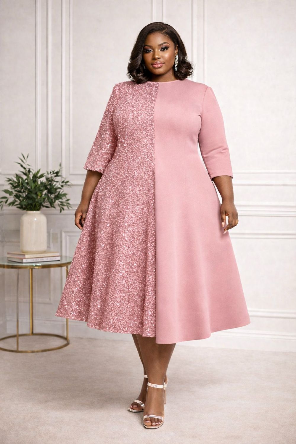 Dusty Eclipse Sequin Dress