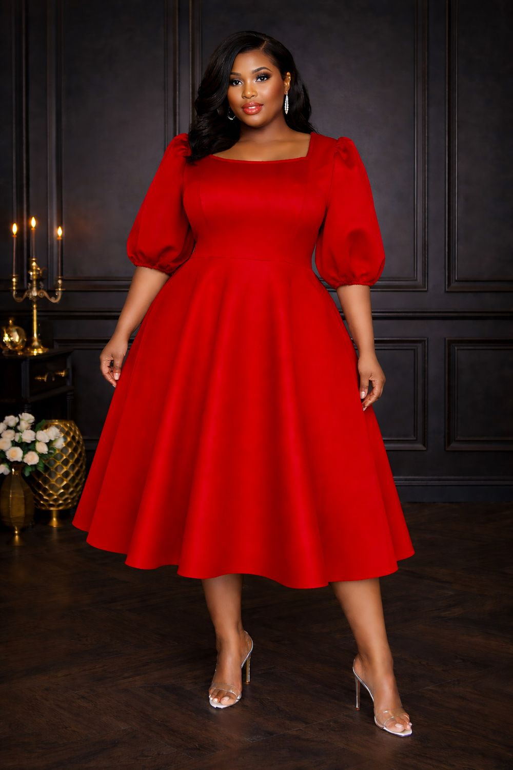 Deborah Red Dress